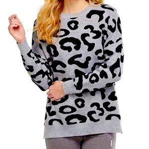 MUDPIE leopard crew neck sweater. BRAND NEW